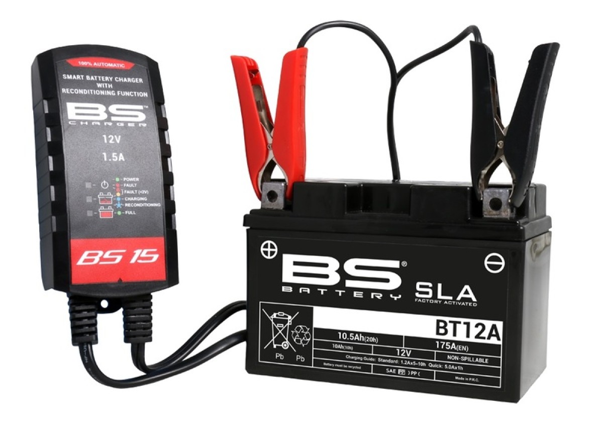 BS BATTERY BS15 Smart intelligente acculader